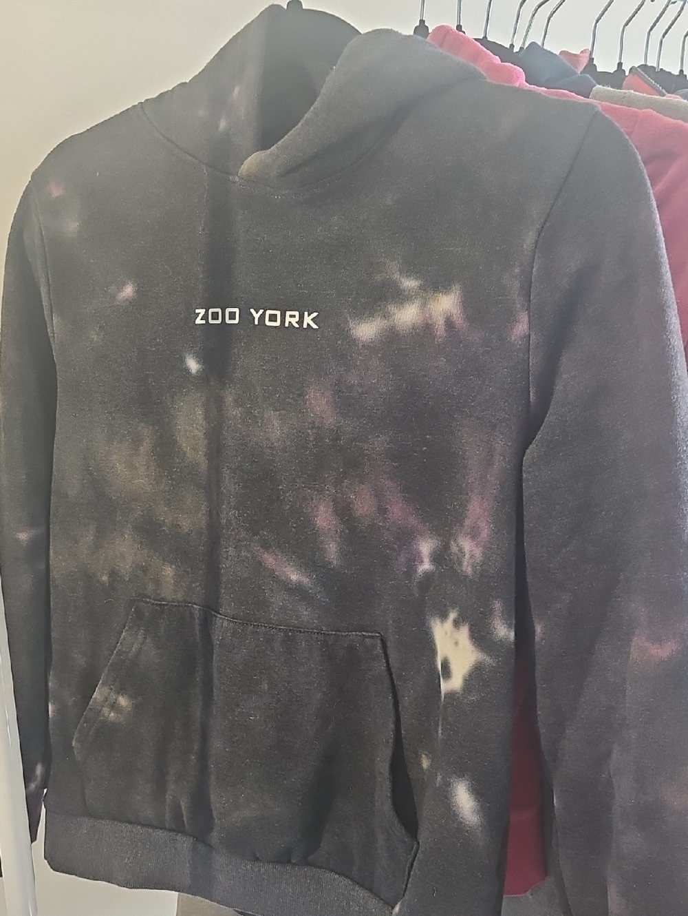 Zoo York Black Hoodie with Red Logo Accent